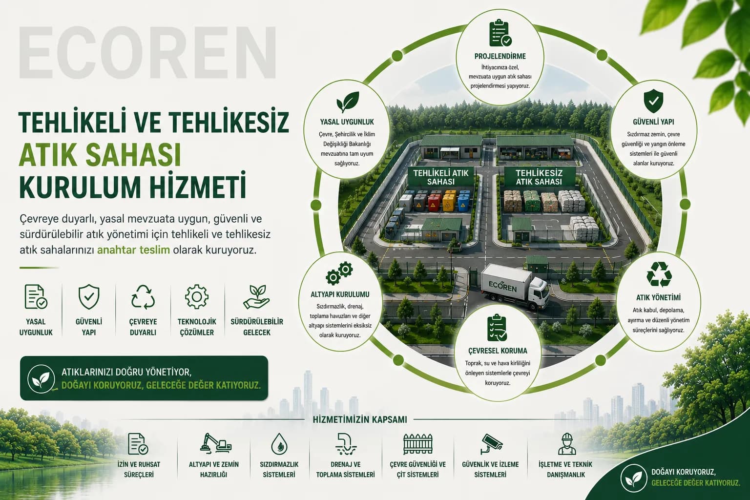 Tehlikeli ve Tehlikesiz Atık Sahası Kurulum Hizmeti 3