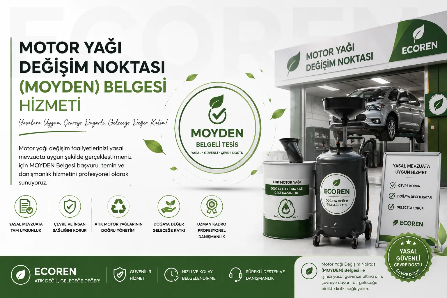 Motor Yağı Değişim Noktası(MOYDEN) Belgesi Hizmeti 2